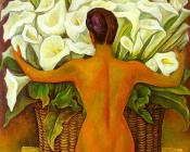 Nude with Calla Lilies,Desnudo con alcatraces - 迭戈·里维拉